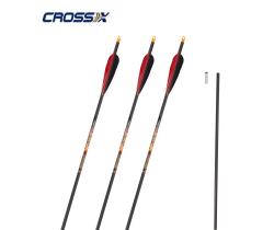 CROSS-X ARROW FOR CARBON BOW FEATHER NAT GLADIATOR 45-60 #