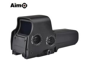 AIM-O - Viseur Point Rouge Style SRS, Dark Earth pour Airsoft