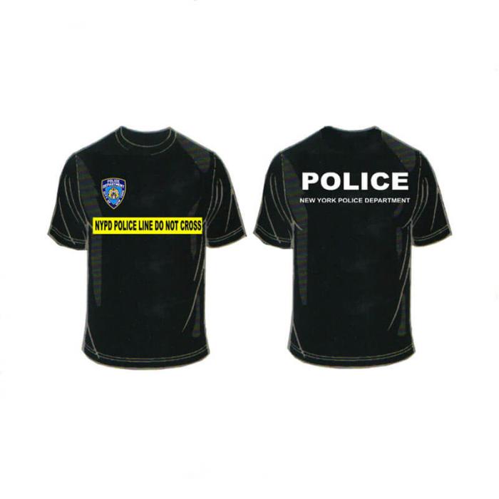 T-SHIRT NYPD POLICE BLACK