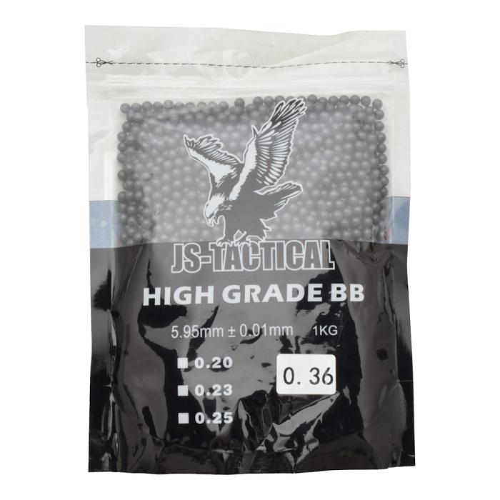 JS-TACTICAL BB HIGH GRADE 0.36g BLACK
