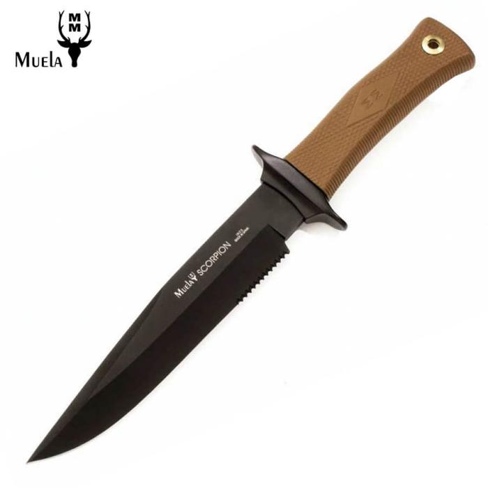 MUELA SCORPION BLACK BLADE 18NM HUNTING KNIFE WITH CORDURA SHEATH