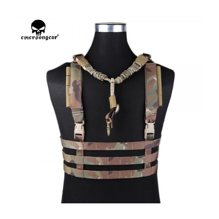 EMERSON GEAR TACTICAL MOLLE SYSTEM LOW PROFILE CHEST RIG MULTICAM