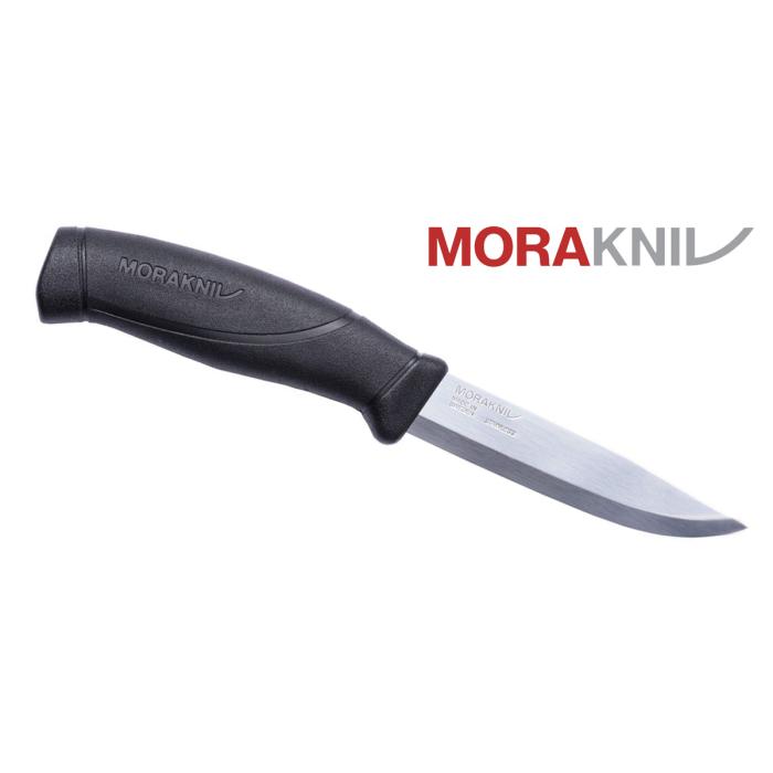 MORAKNIV COMPANION BLACK STAINLESS KNIFE WITH RIGID SHEATH